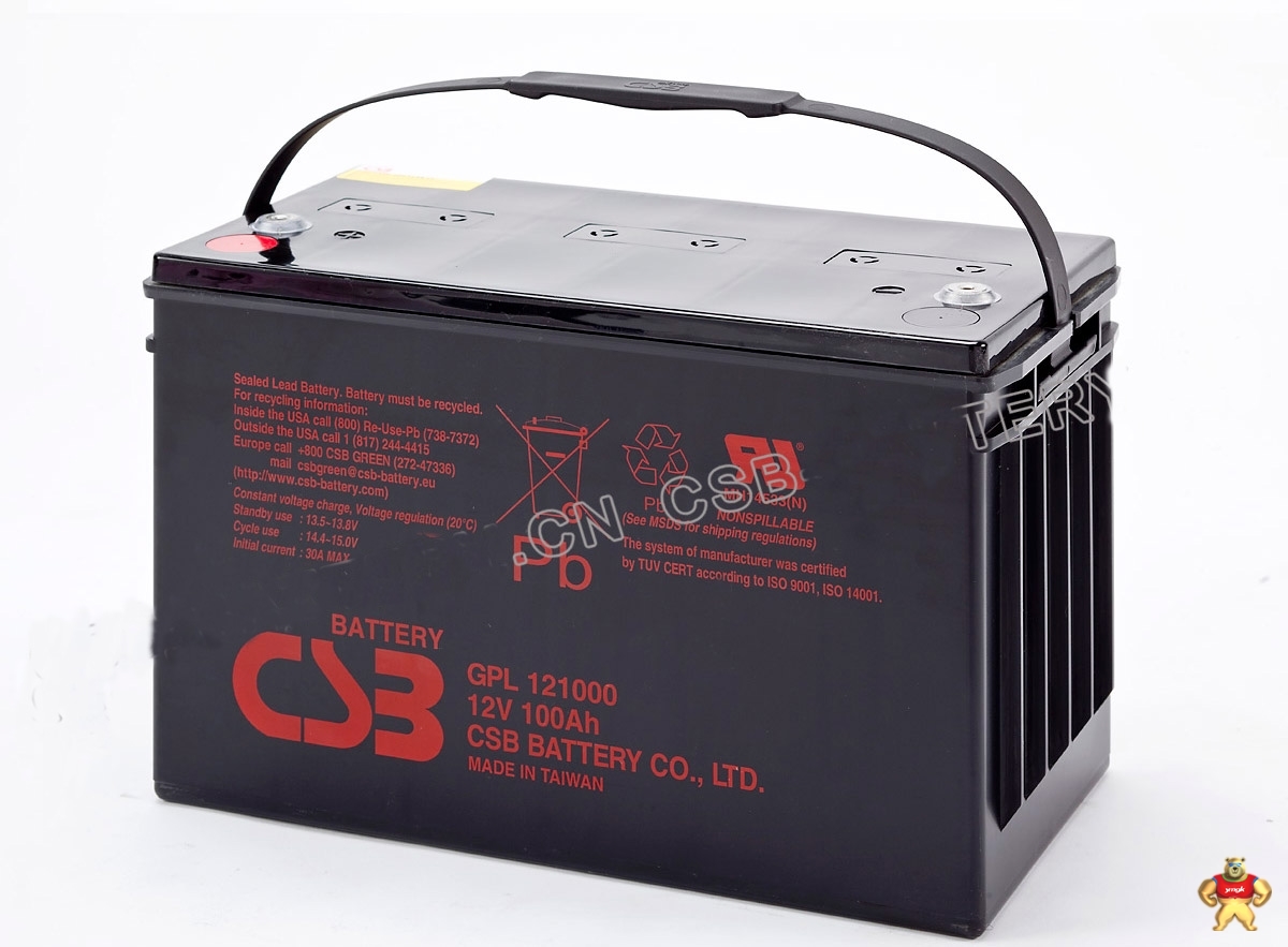 全国特价供应美国CSB蓄电池GPL12100012V100AH长寿命铅酸蓄电池