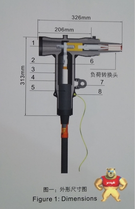 美式t2型接头600a 高压15kv美变附件tⅡt-15/600 高压电缆分支箱专用