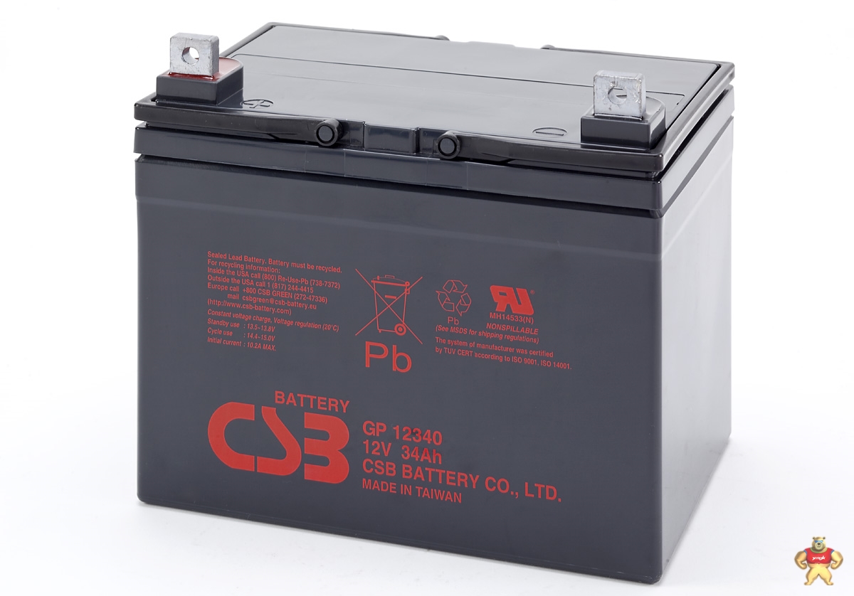 CSB蓄电池GP12340/美国CSB电池12V34AH